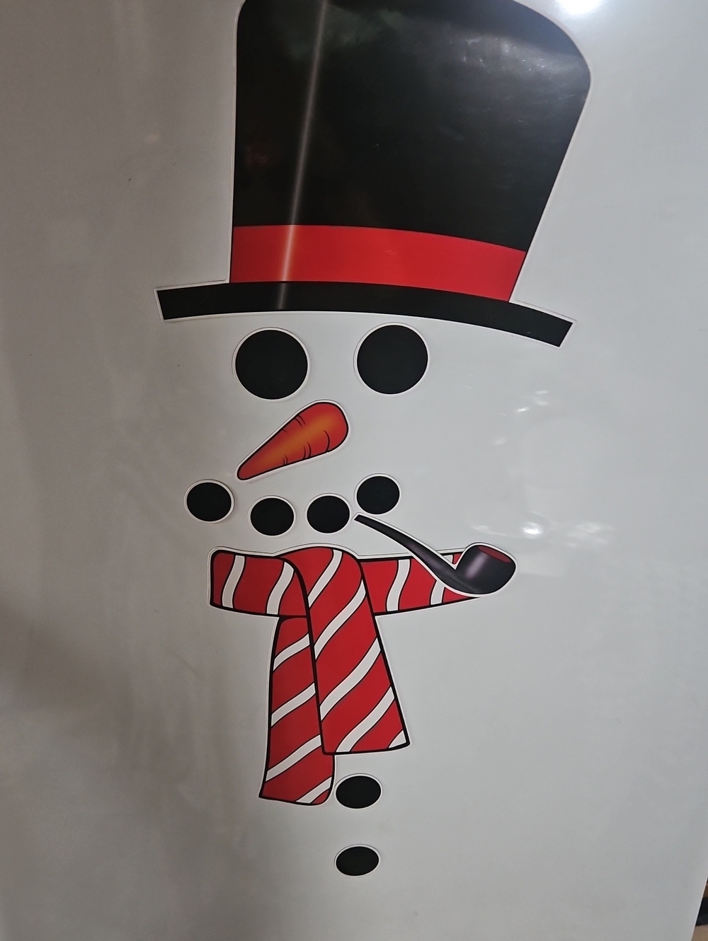 12-Piece Snowman Refrigerator Magnets Set
